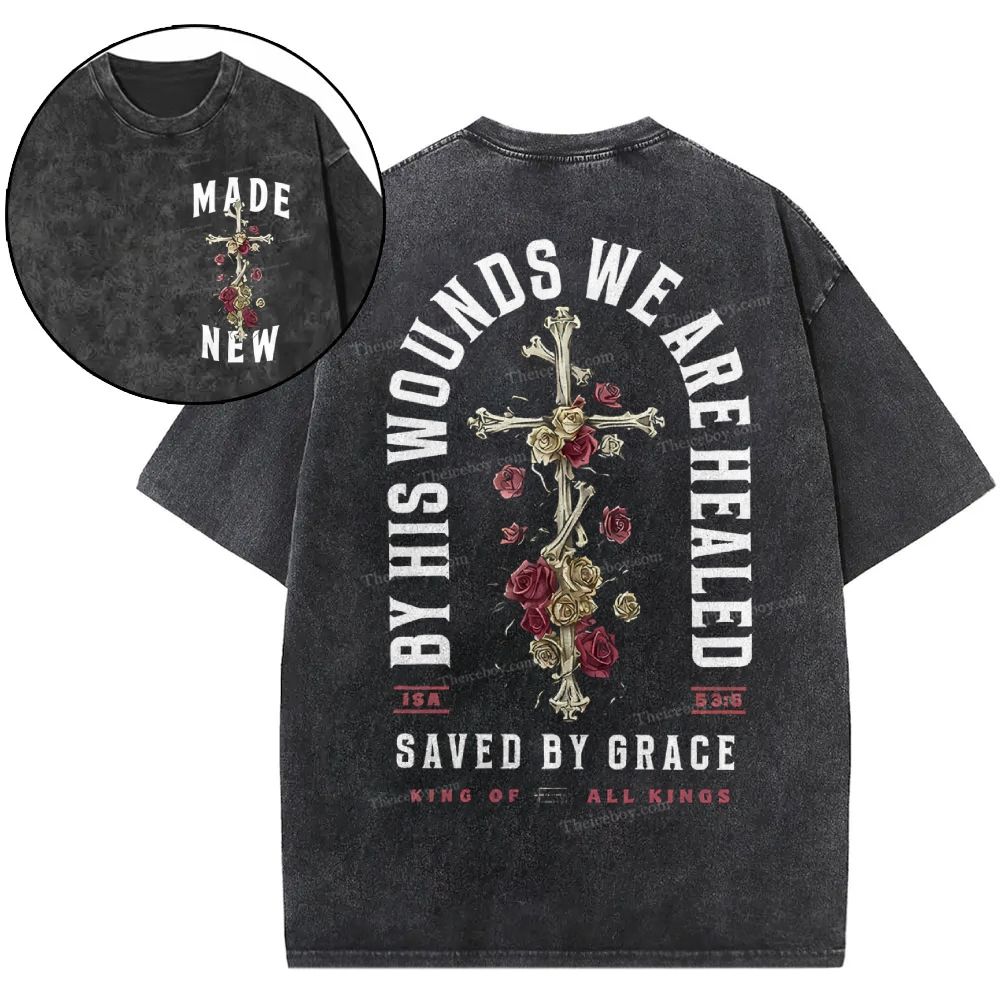 God Is Greater Than The Highs And Lows Christian Snowflake Vintage Washed T-Shirt