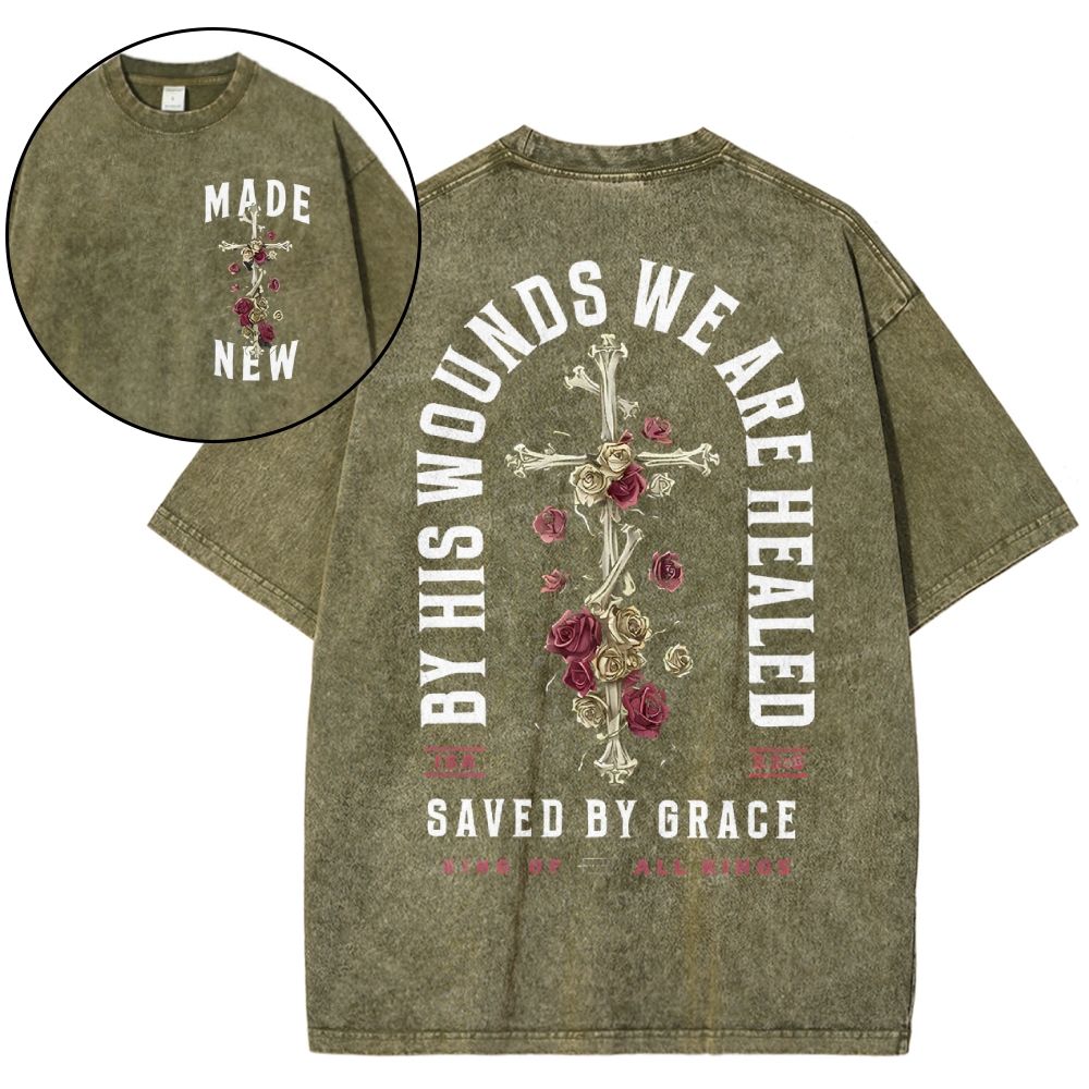 God Is Greater Than The Highs And Lows Christian Snowflake Vintage Washed T-Shirt