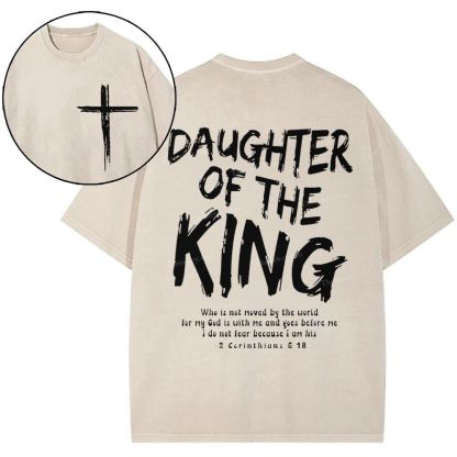 Daughter Of The King Christian Snowflake Vintage Washed T-Shirt