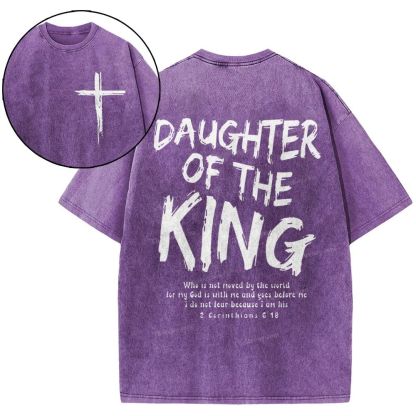 Daughter Of The King Christian Snowflake Vintage Washed T-Shirt