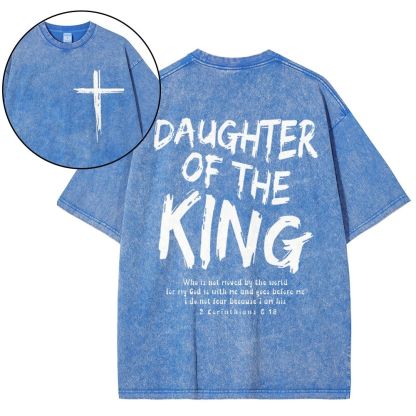 Daughter Of The King Christian Snowflake Vintage Washed T-Shirt