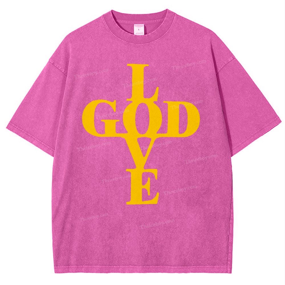God Love Snowflake Vintage Washed T-Shirt