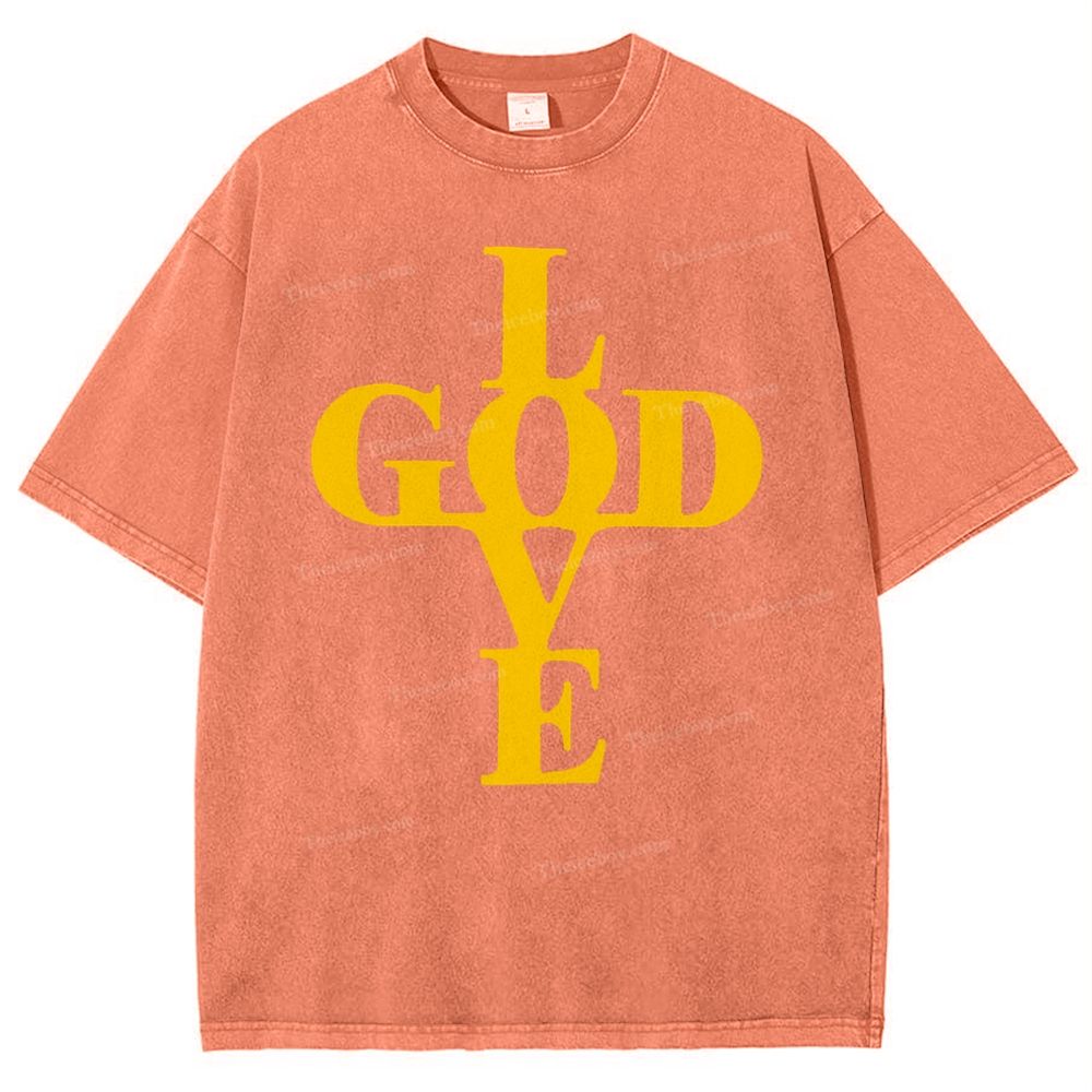 God Love Snowflake Vintage Washed T-Shirt