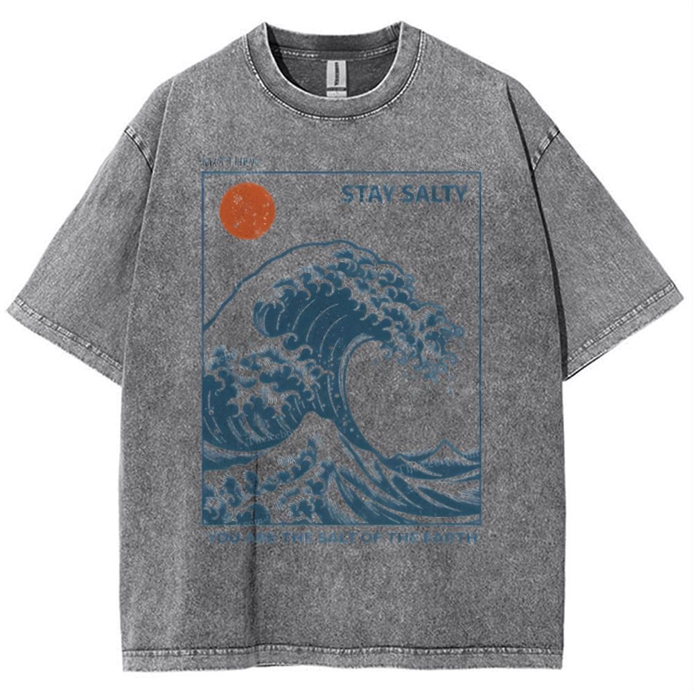 You Are The Salt Of The Earth Christian Snowflake Vintage Washed T-Shirt