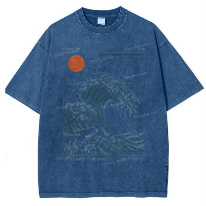 You Are The Salt Of The Earth Christian Snowflake Vintage Washed T-Shirt