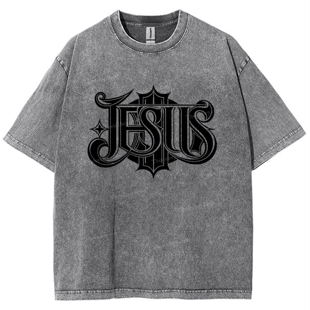 Jesus Snowflake Vintage Washed T-Shirt