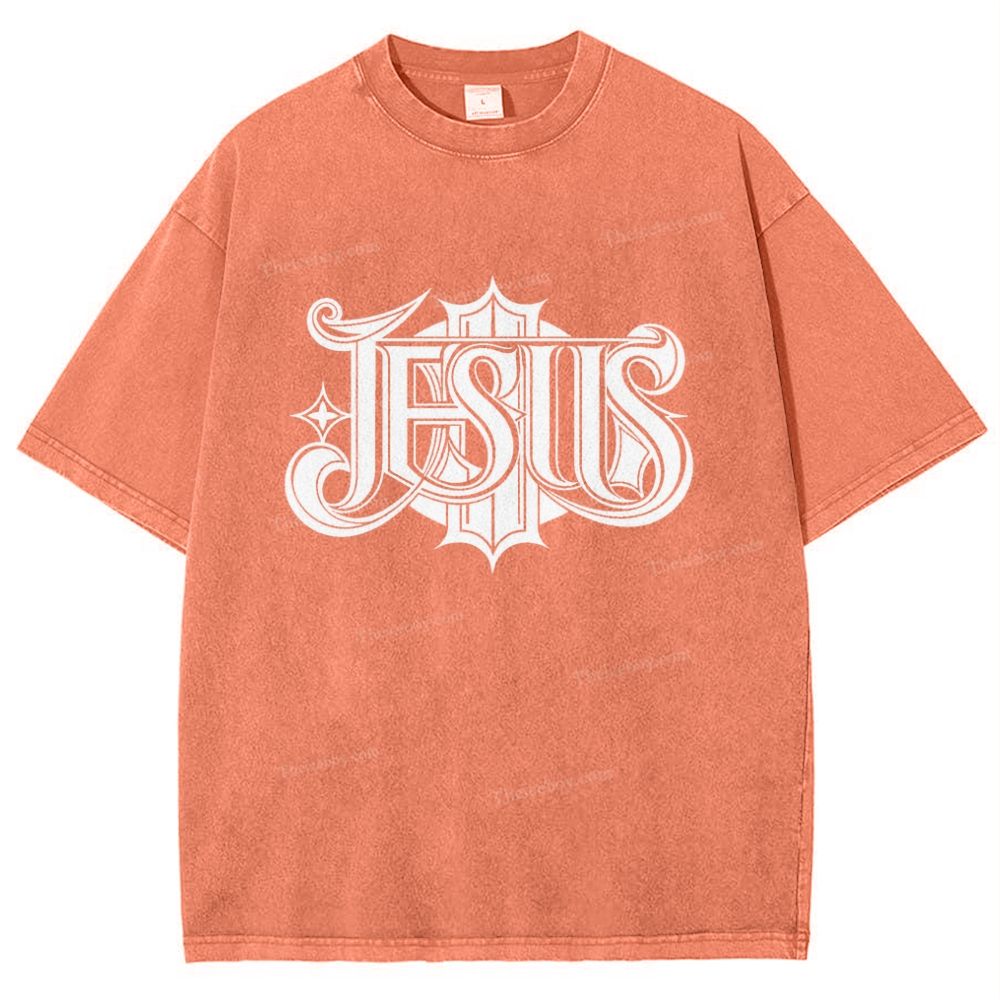 Jesus Snowflake Vintage Washed T-Shirt