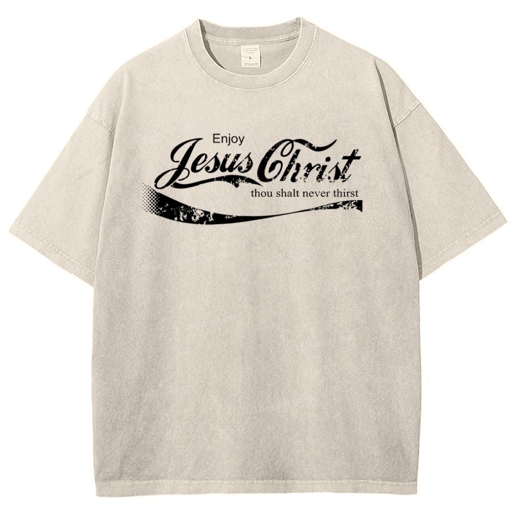 Jesus Christ Snowflake Vintage Washed T-Shirt