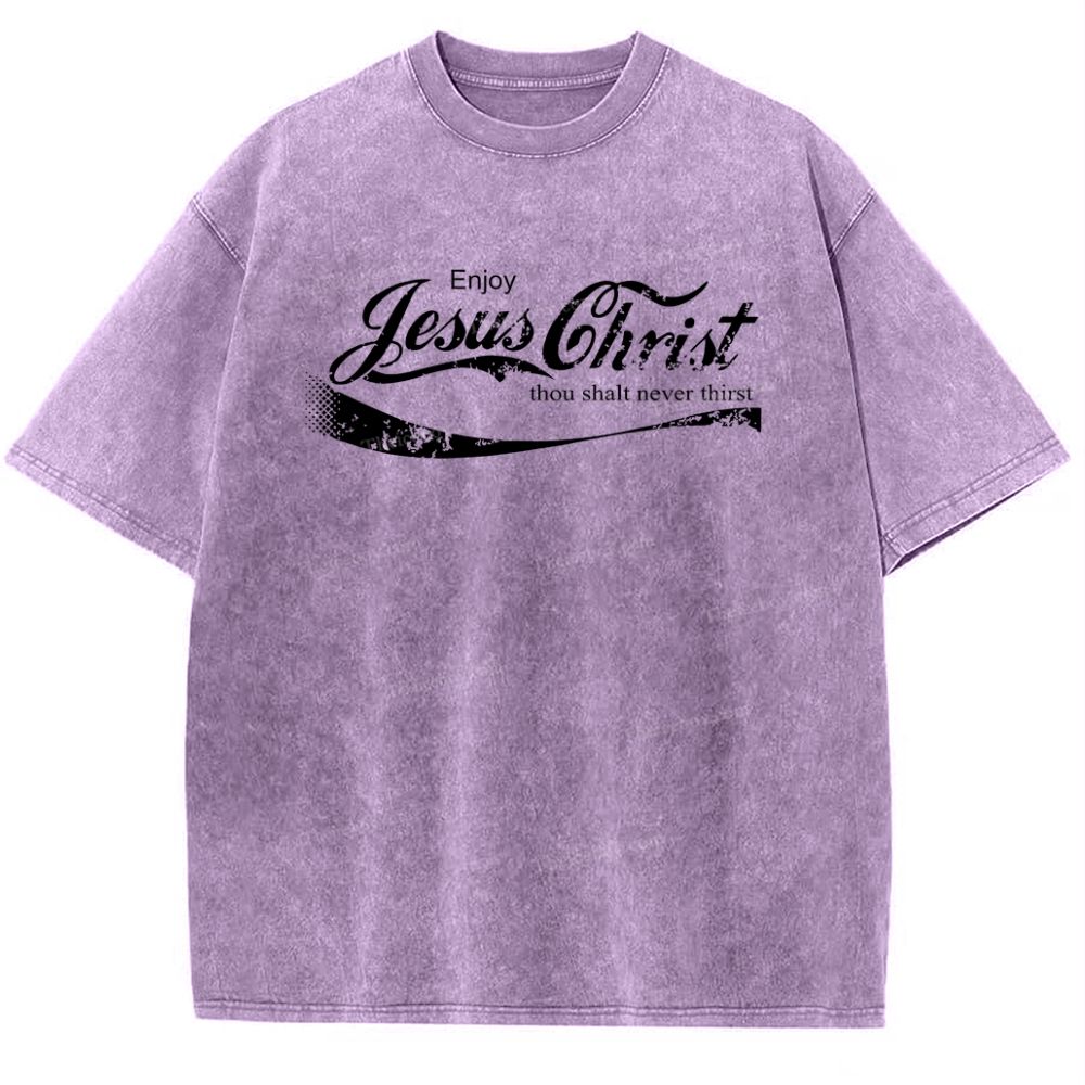 Jesus Christ Snowflake Vintage Washed T-Shirt