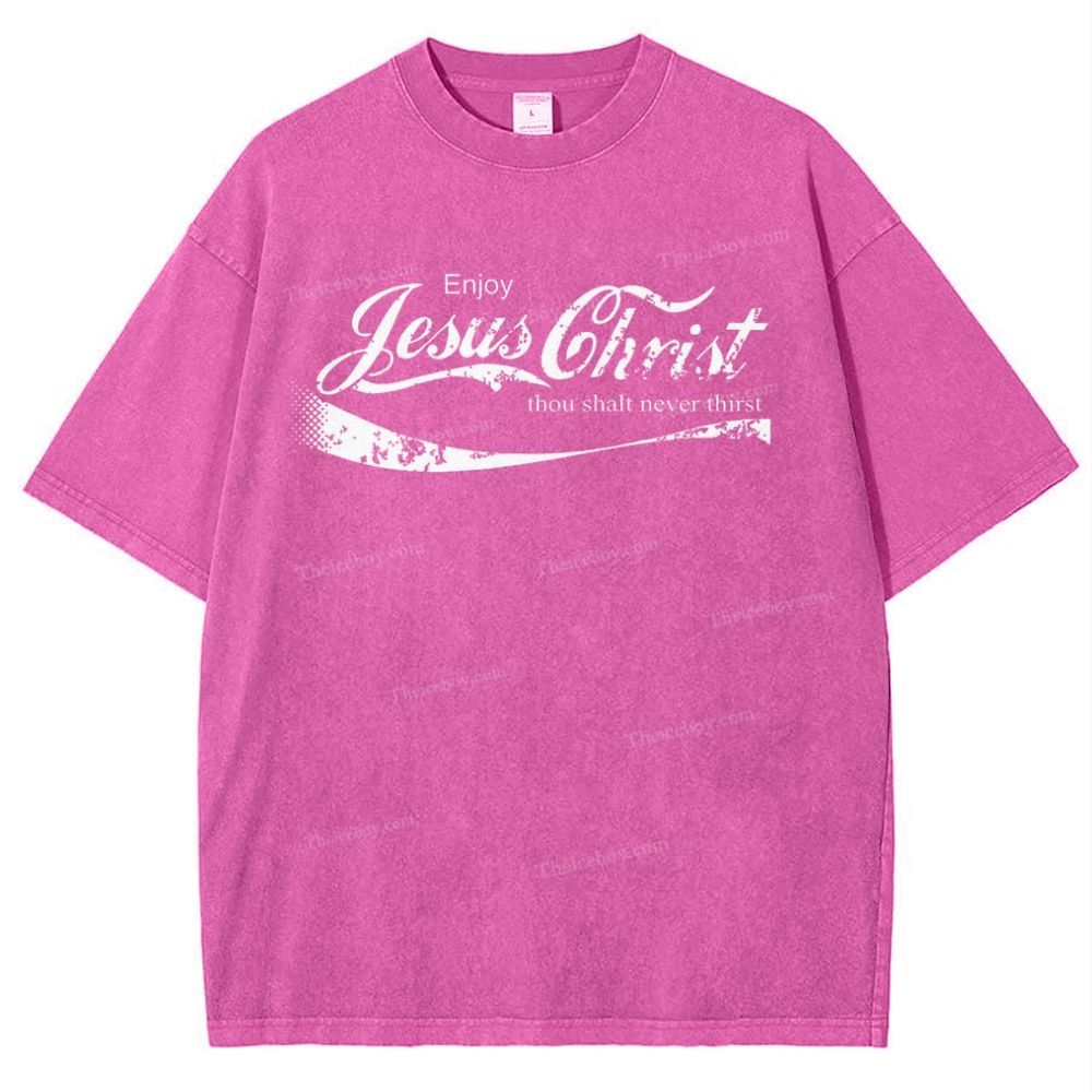 Jesus Christ Snowflake Vintage Washed T-Shirt