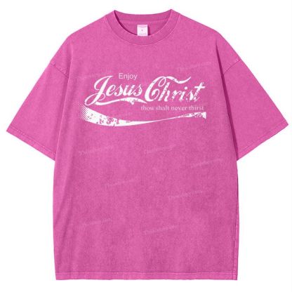 Jesus Christ Snowflake Vintage Washed T-Shirt