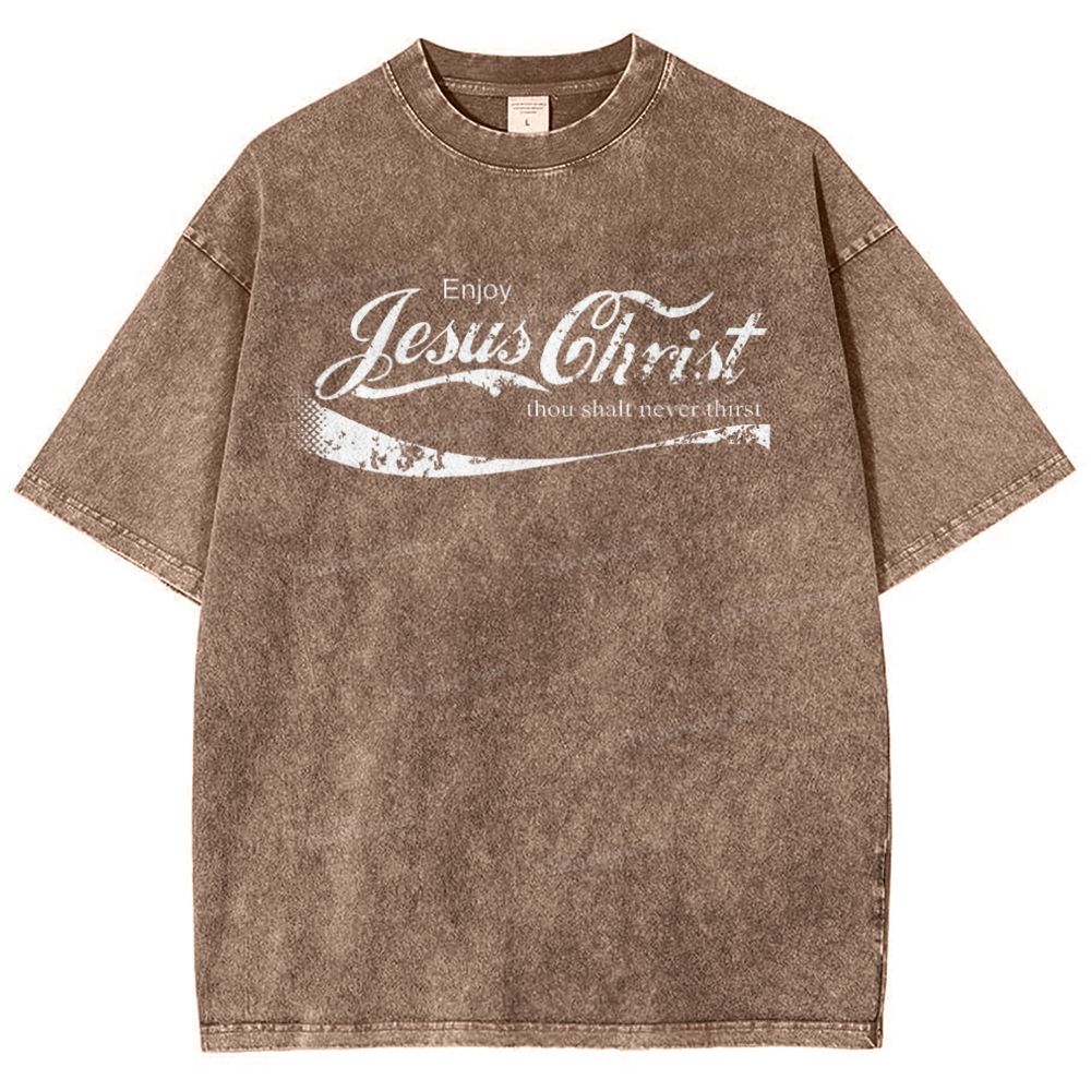 Jesus Christ Snowflake Vintage Washed T-Shirt