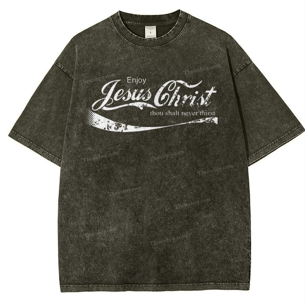 Jesus Christ Snowflake Vintage Washed T-Shirt