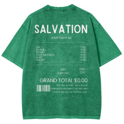 Salvation Snowflake Vintage Washed T-Shirt