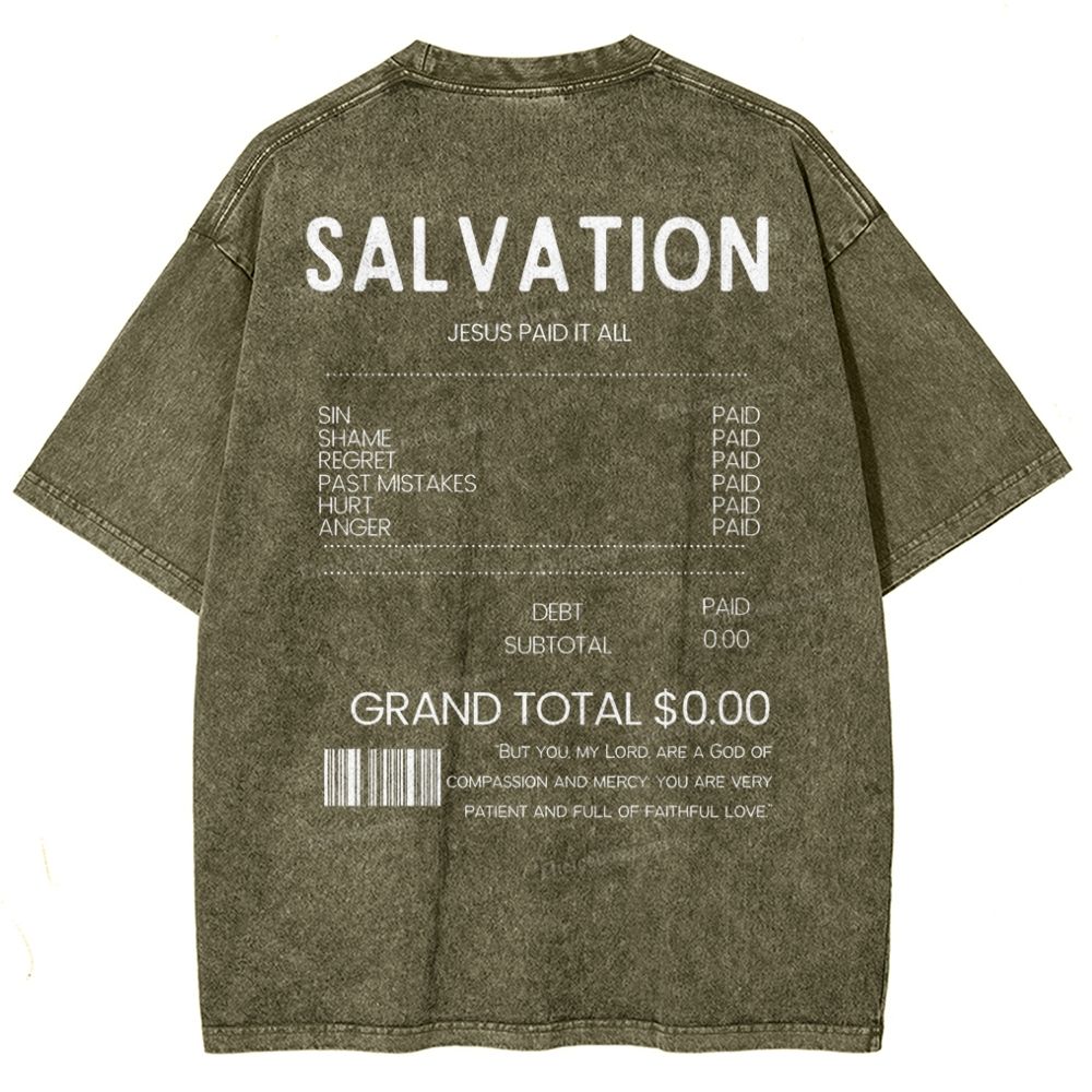 Salvation Snowflake Vintage Washed T-Shirt