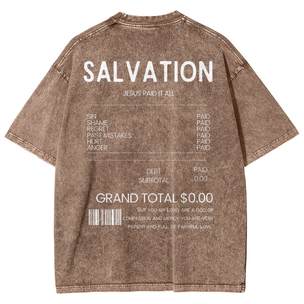 Salvation Snowflake Vintage Washed T-Shirt
