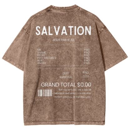 Salvation Snowflake Vintage Washed T-Shirt