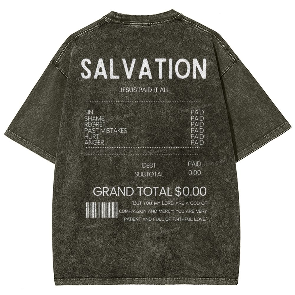 Salvation Snowflake Vintage Washed T-Shirt