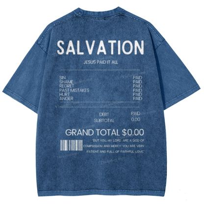 Salvation Snowflake Vintage Washed T-Shirt