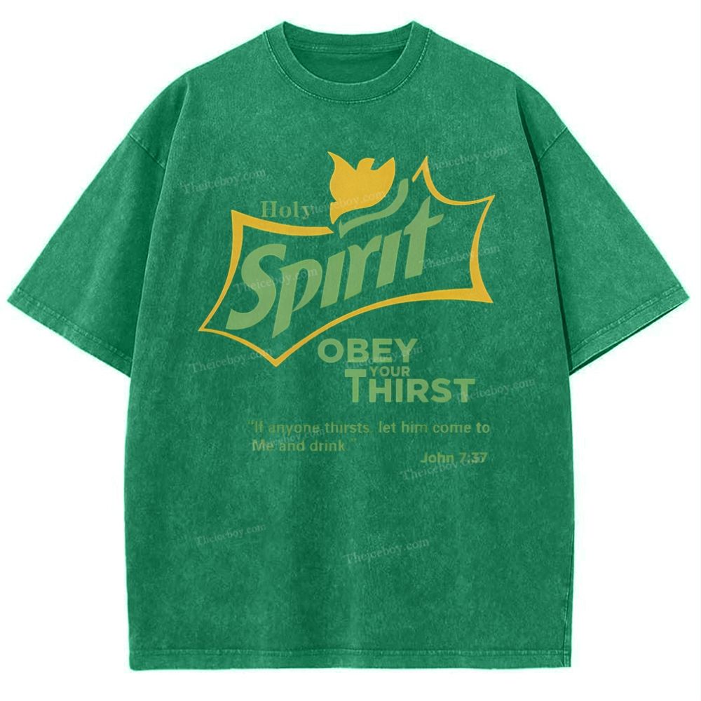 Spirit Christian Snowflake Vintage Washed T-Shirt