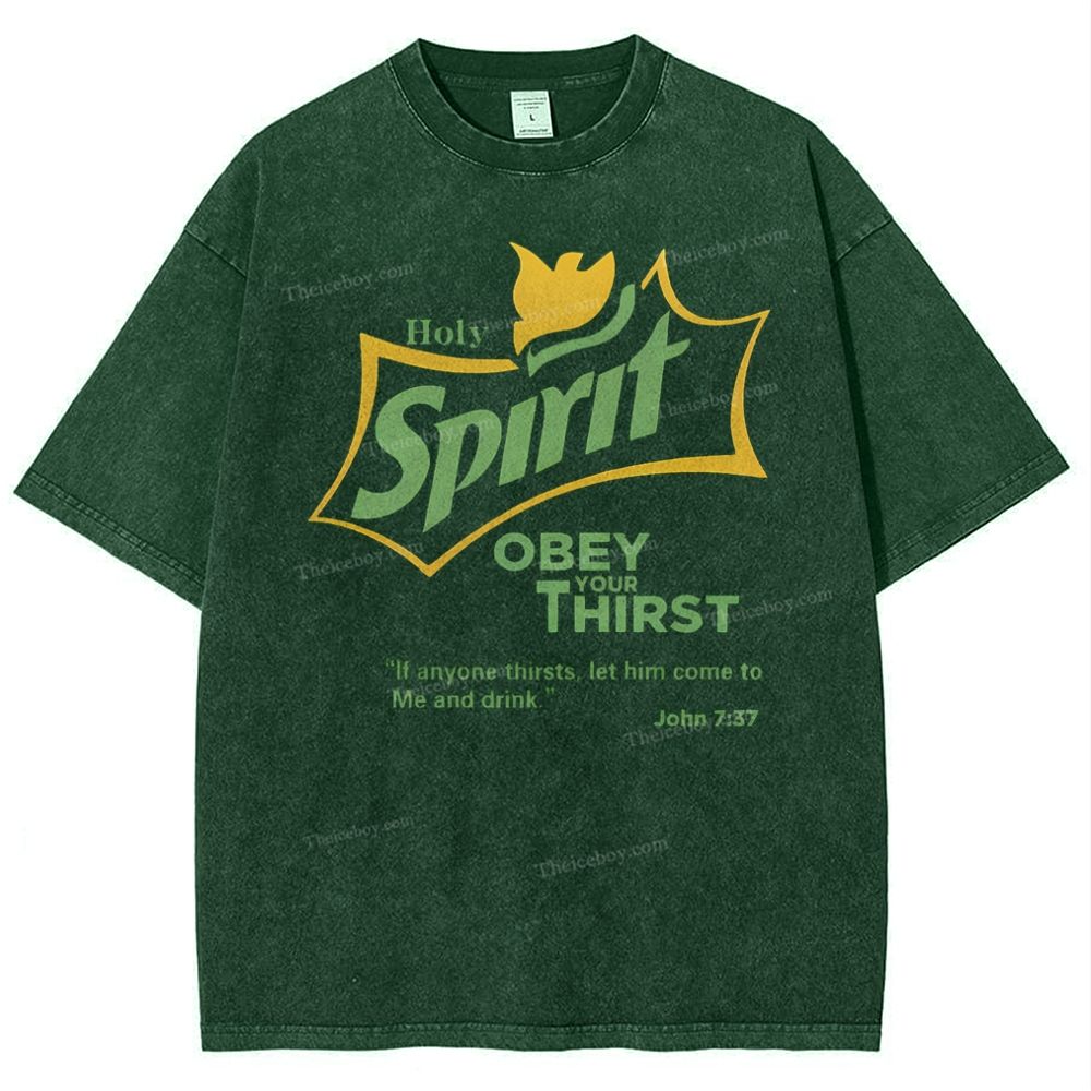 Spirit Christian Snowflake Vintage Washed T-Shirt
