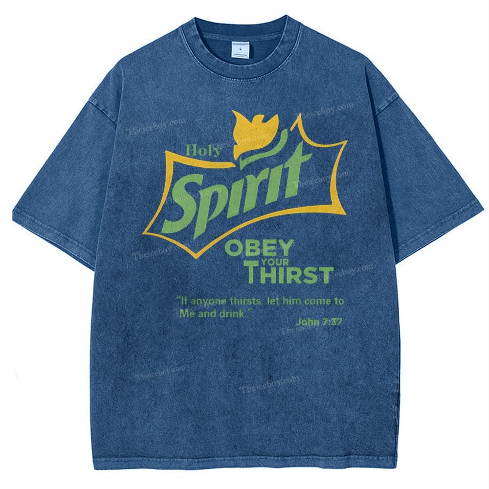 Spirit Christian Snowflake Vintage Washed T-Shirt
