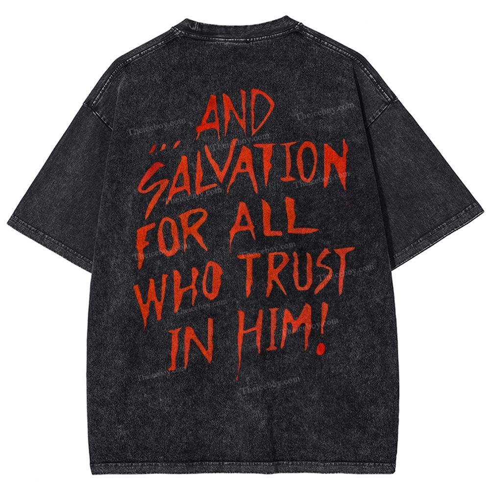 Messiah Christian Snowflake Vintage Washed T-Shirt