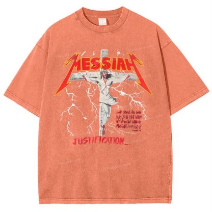 Messiah Christian Snowflake Vintage Washed T-Shirt