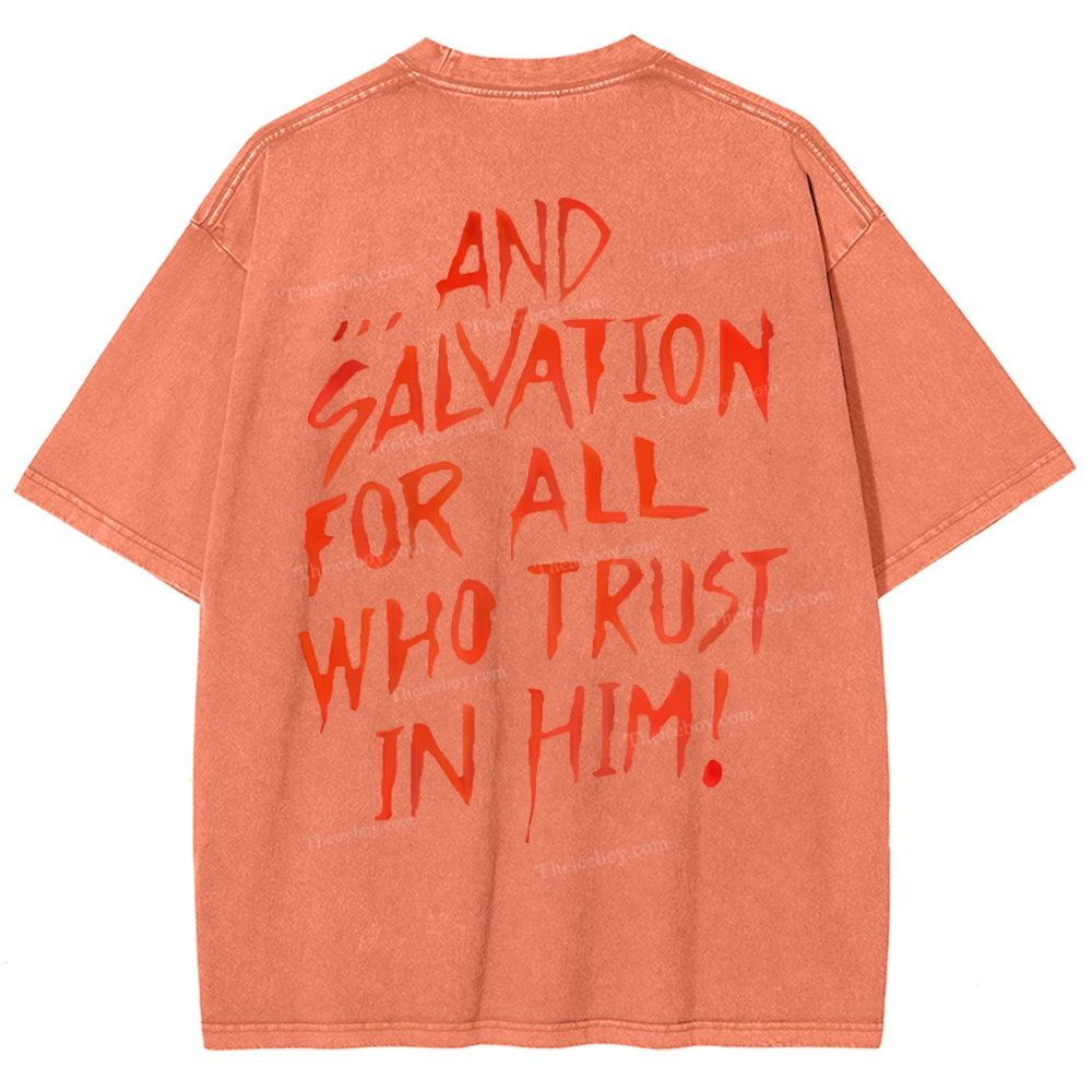 Messiah Christian Snowflake Vintage Washed T-Shirt