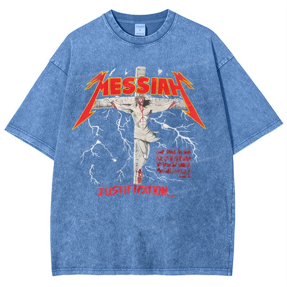 Messiah Christian Snowflake Vintage Washed T-Shirt