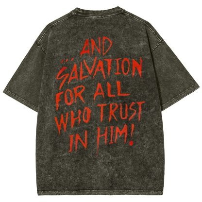 Messiah Christian Snowflake Vintage Washed T-Shirt
