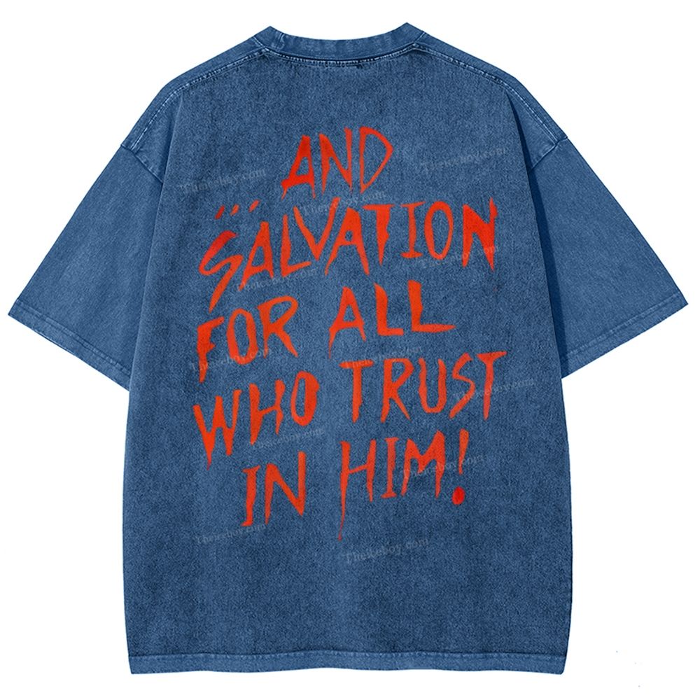 Messiah Christian Snowflake Vintage Washed T-Shirt