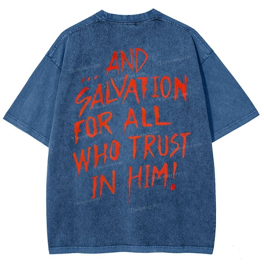 Messiah Christian Snowflake Vintage Washed T-Shirt