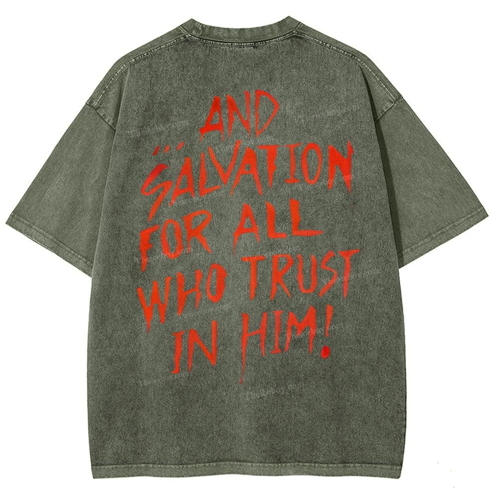 Messiah Christian Snowflake Vintage Washed T-Shirt