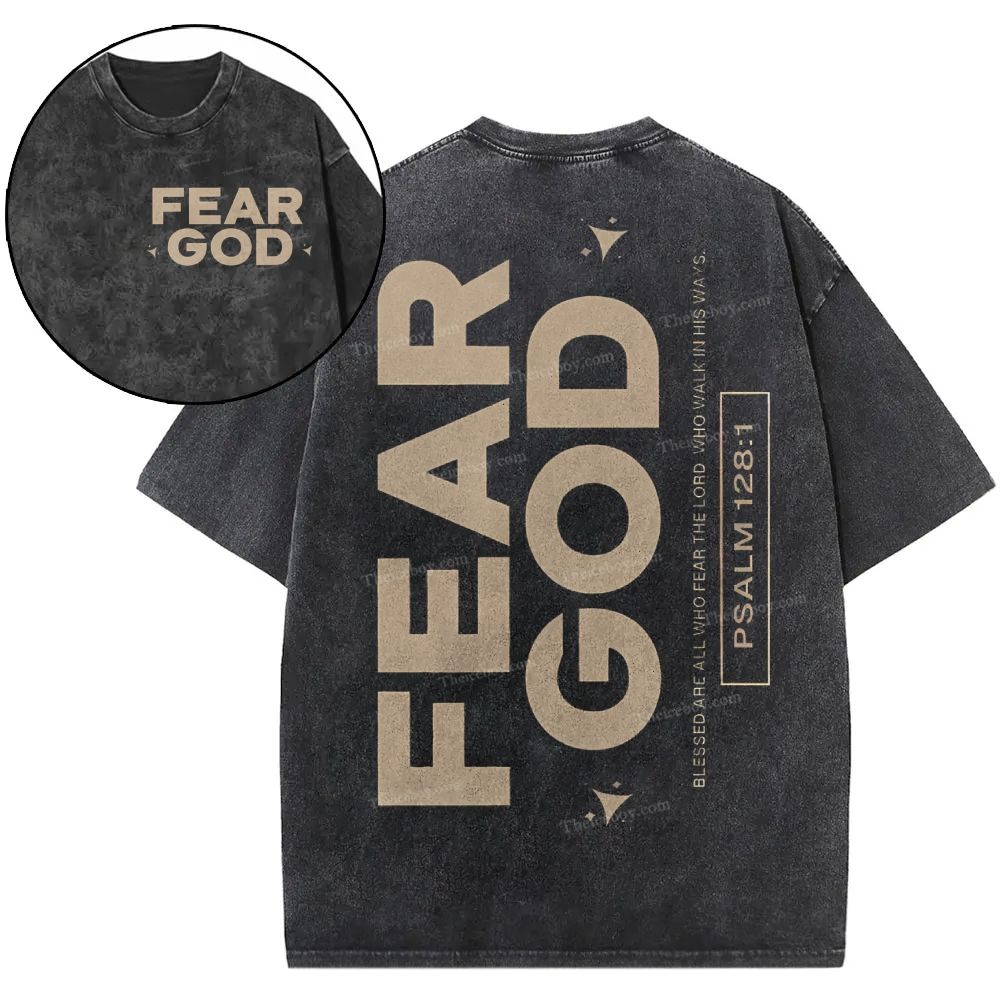 Fear God Christian Snowflake Vintage Washed T-Shirt