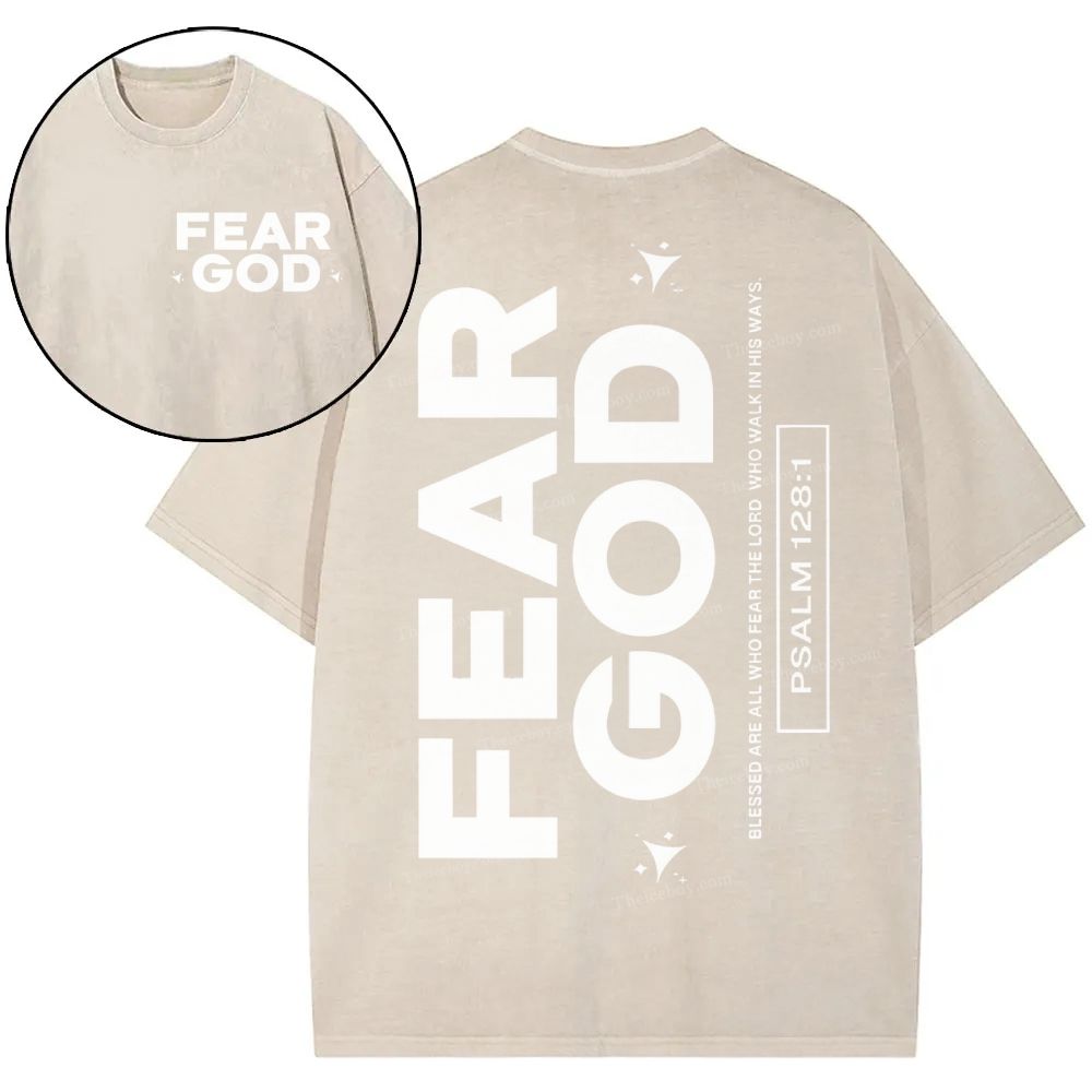 Fear God Christian Snowflake Vintage Washed T-Shirt