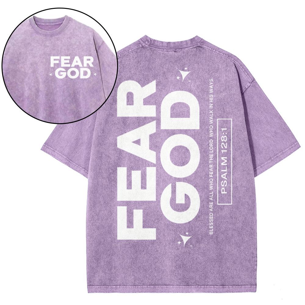 Fear God Christian Snowflake Vintage Washed T-Shirt
