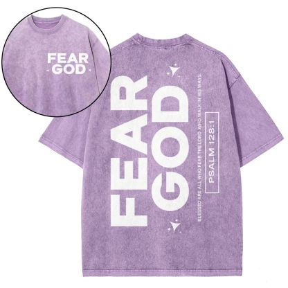 Fear God Christian Snowflake Vintage Washed T-Shirt