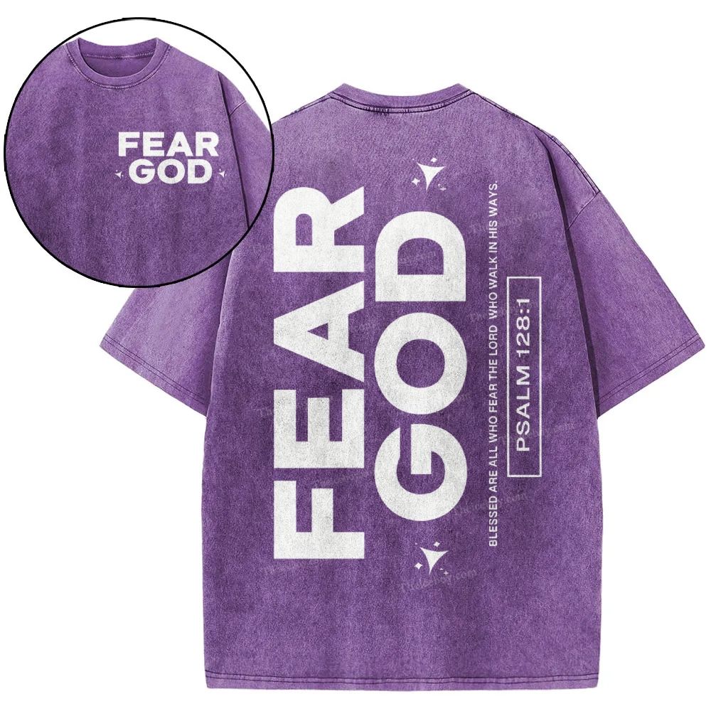 Fear God Christian Snowflake Vintage Washed T-Shirt