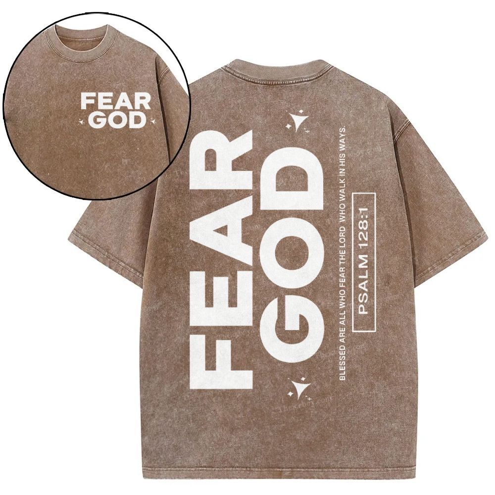 Fear God Christian Snowflake Vintage Washed T-Shirt