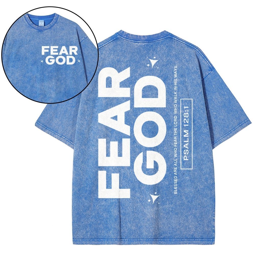 Fear God Christian Snowflake Vintage Washed T-Shirt