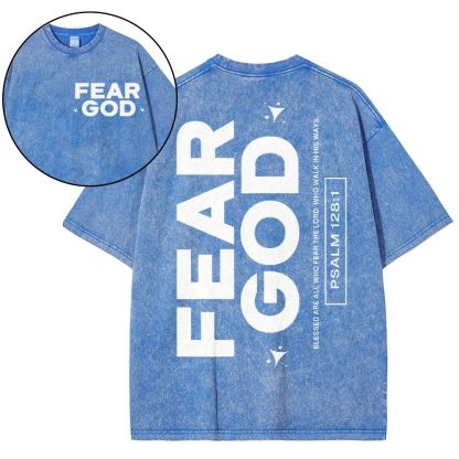 Fear God Christian Snowflake Vintage Washed T-Shirt