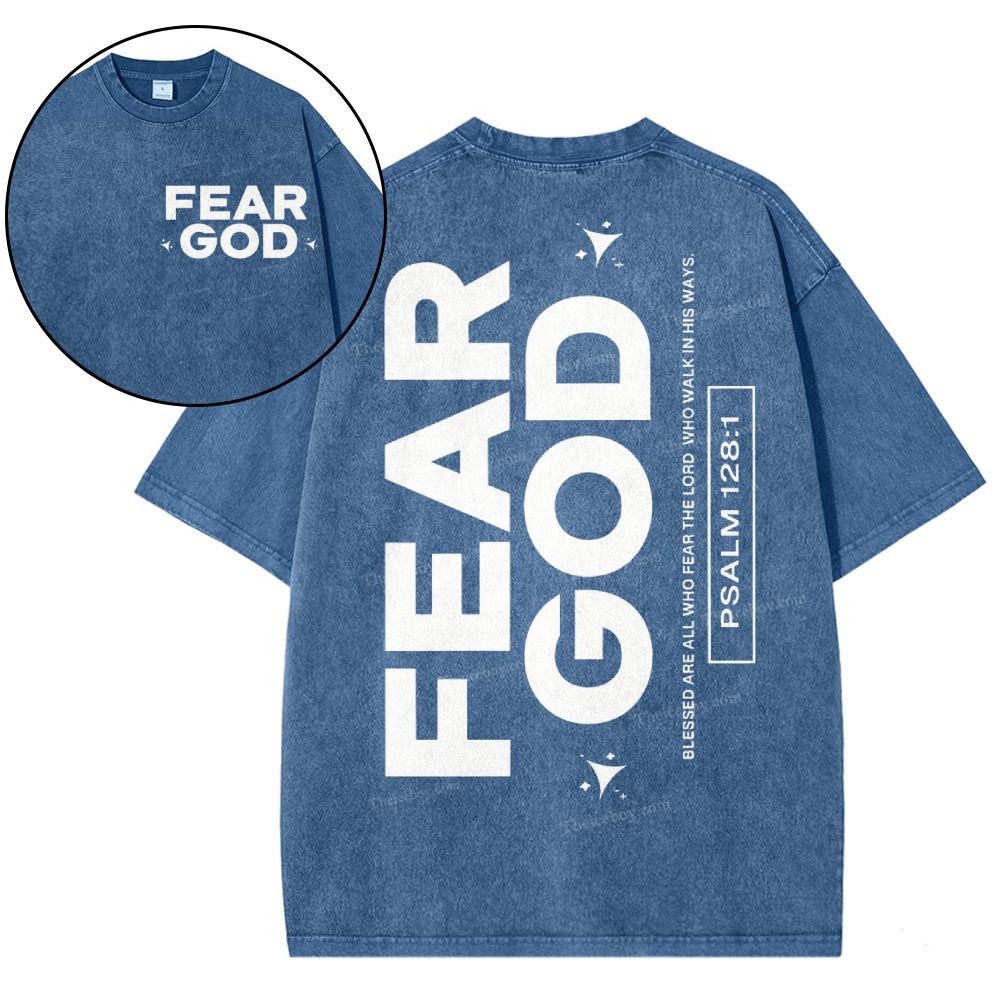 Fear God Christian Snowflake Vintage Washed T-Shirt