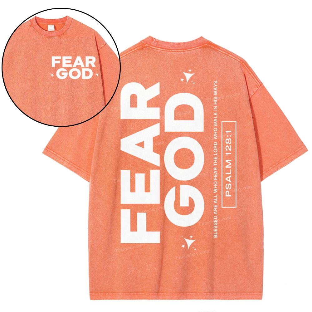 Fear God Christian Snowflake Vintage Washed T-Shirt