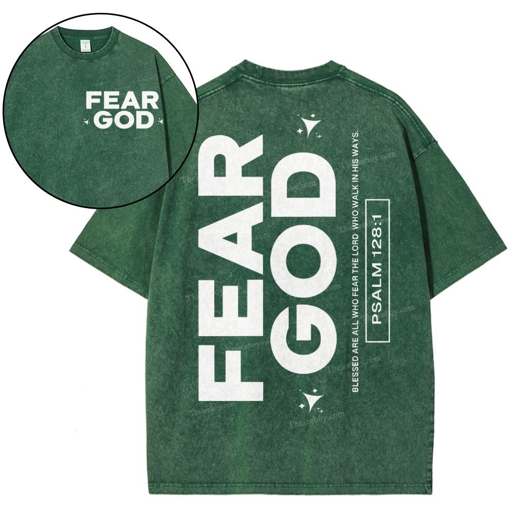 Fear God Christian Snowflake Vintage Washed T-Shirt