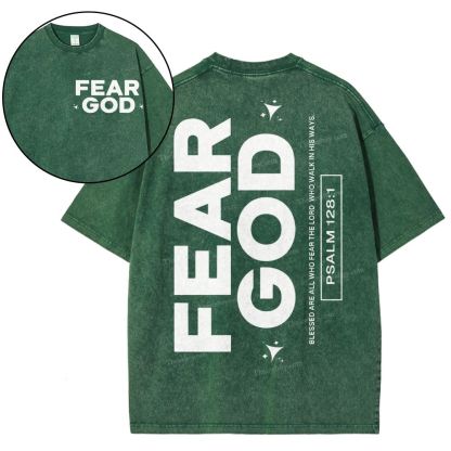 Fear God Christian Snowflake Vintage Washed T-Shirt