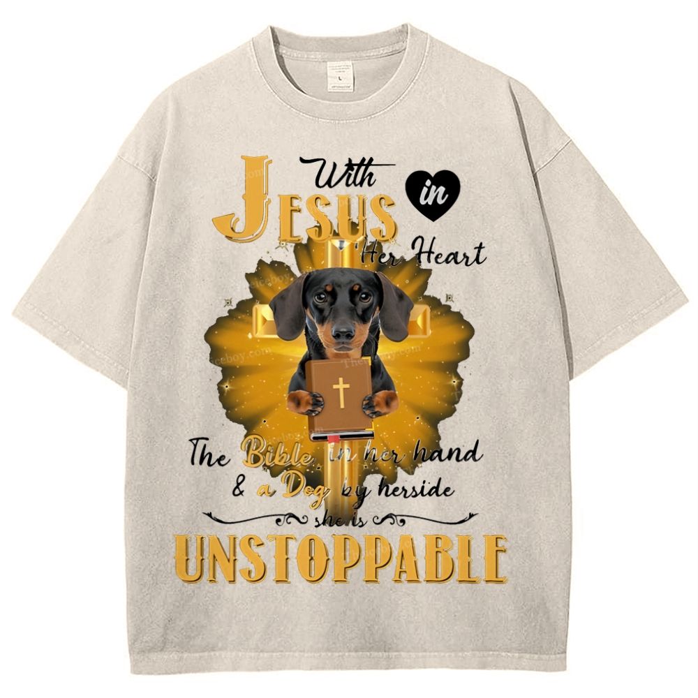 Snowflake Vintage Cotton T-Shirt 2502009414