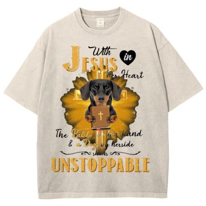Snowflake Vintage Cotton T-Shirt 2502009414