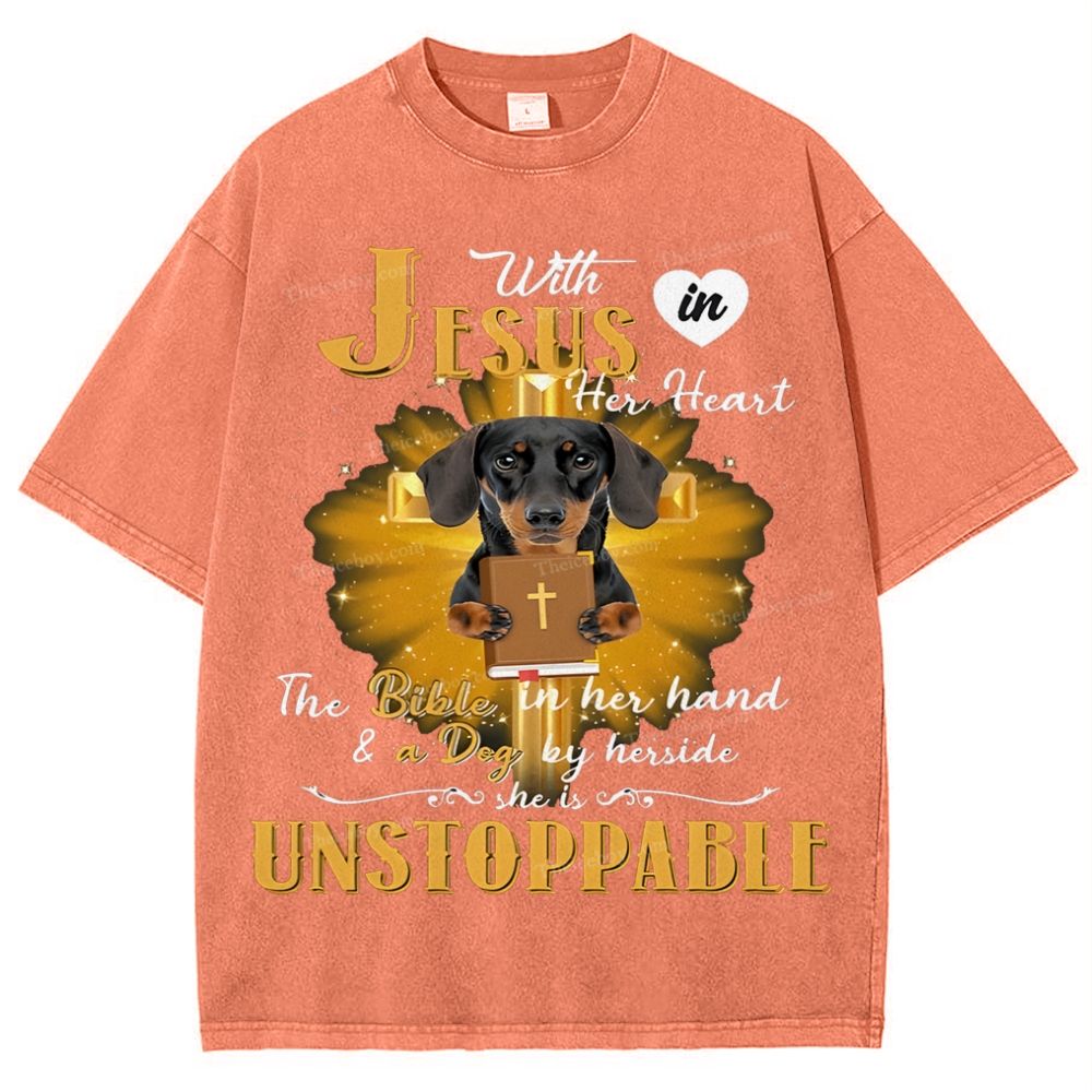 Snowflake Vintage Cotton T-Shirt 2502009414