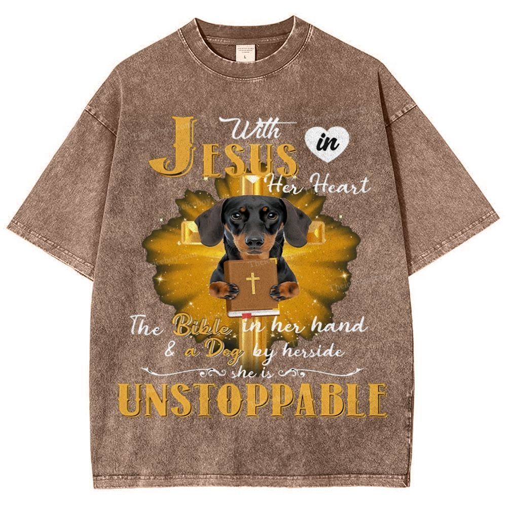 Snowflake Vintage Cotton T-Shirt 2502009414